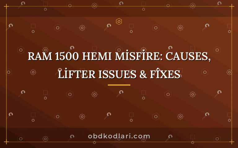Ram 1500 HEMI Misfire: Causes, Lifter Issues & Fixes