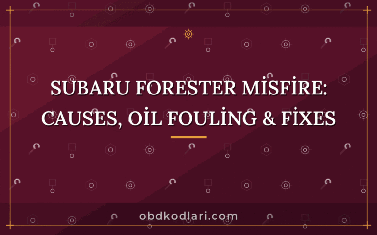 Subaru Forester Misfire: Causes, Oil Fouling & Fixes
